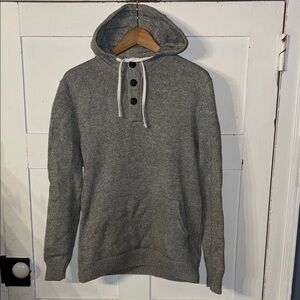 H&M Grey Knit Hoodie Sweater